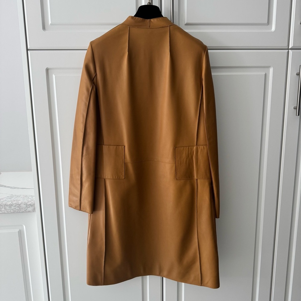 THE ROW LEATHER COAT - Picture 3 of 16